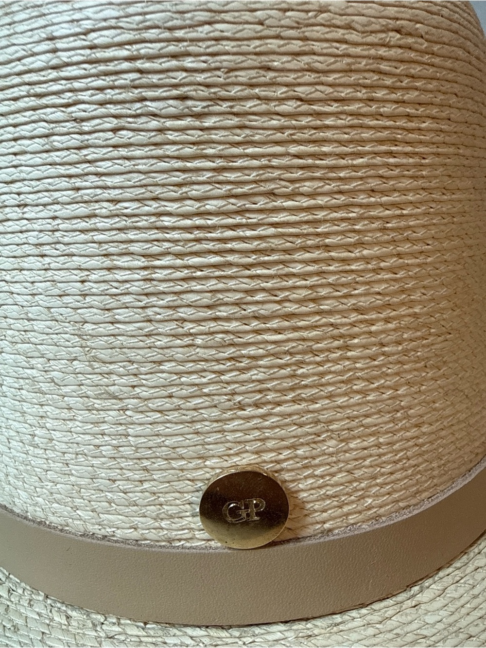 GIGI PIP Neutral Rancher Straw Hat with Leather Band - Picture 7 of 7